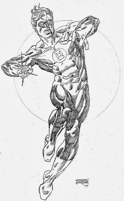 Justice League Original Production Drawing: Green Lantern – Choice Fine Art